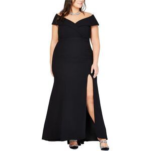 XSCAPE Womens Plus Size Sweetheart Gown Dress, NWT